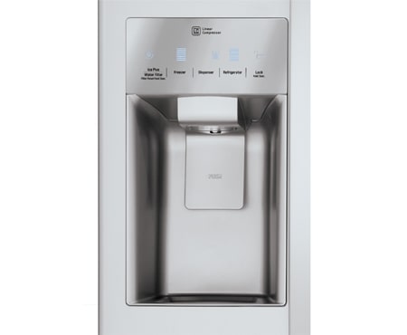 LG 33 INCH, 22 CU.FT. SIDE-BY-SIDE REFRIGERATOR WITH ICE AND WATER DISPENSER, LSXS22423S