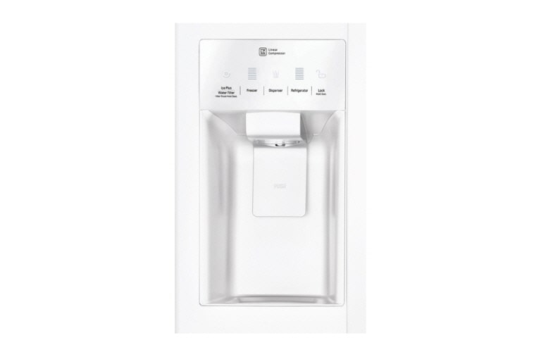 LG 33 INCH, 22 CU.FT. SIDE-BY-SIDE REFRIGERATOR WITH ICE AND WATER DISPENSER, LSXS22423W