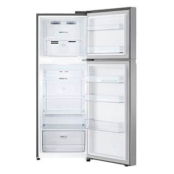 front view open with empty