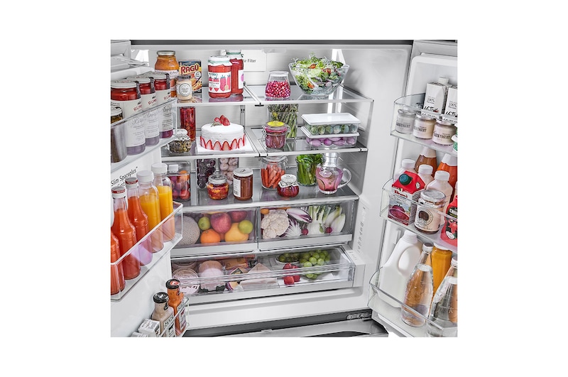 LG 36" 26 cu.ft. Counter-Depth MAX™ French 3-Door Refrigerator | Ice & Water Dispenser | 4 Types of Ice with Craft Ice®, LRYXC2606S