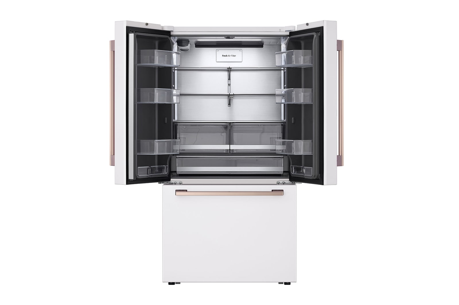 LG Studio 27 cu. ft. French 3-Door Counter-Depth MAX™ Refrigerator with Internal Water Dispenser, SRFB27W3