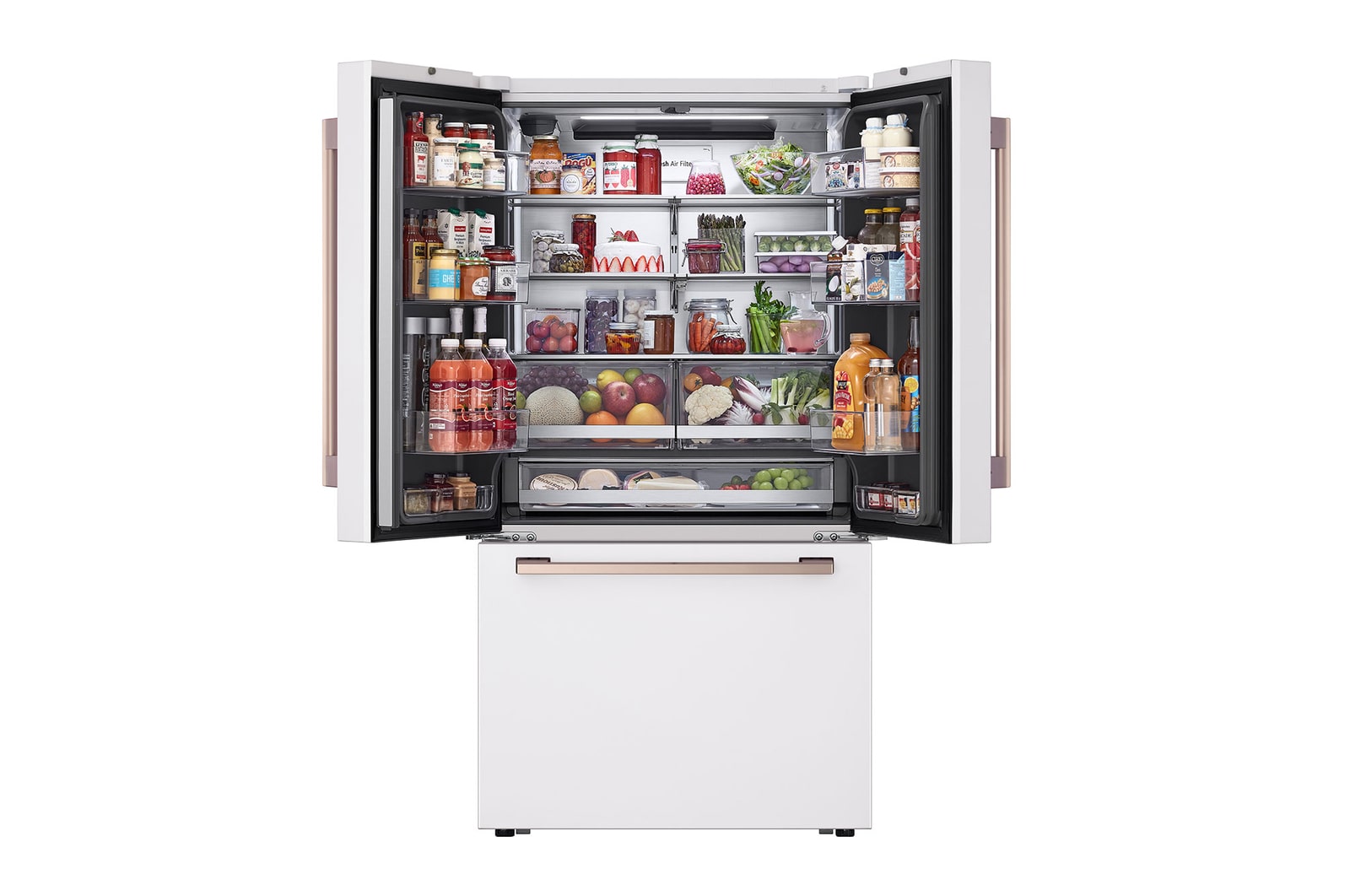 LG Studio 27 cu. ft. French 3-Door Counter-Depth MAX™ Refrigerator with Internal Water Dispenser, SRFB27W3