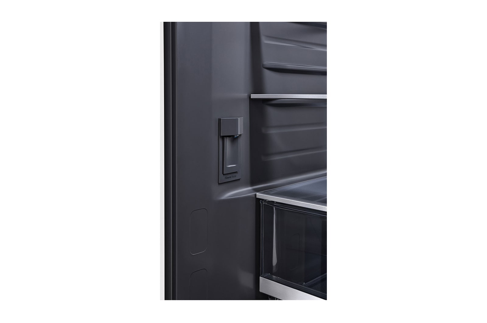 LG Studio 27 cu. ft. French 3-Door Counter-Depth MAX™ Refrigerator with Internal Water Dispenser, SRFB27W3