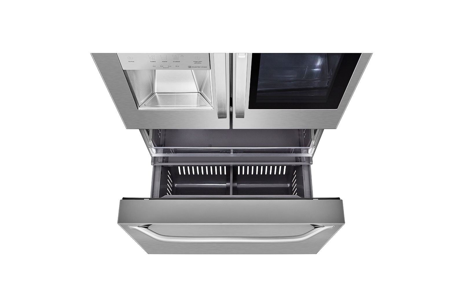 LG STUDIO 24 cu. ft. Smart wi-fi Enabled InstaView® Door-in-Door® Counter-Depth Refrigerator with Craft Ice™ Maker, SRFVC2406S