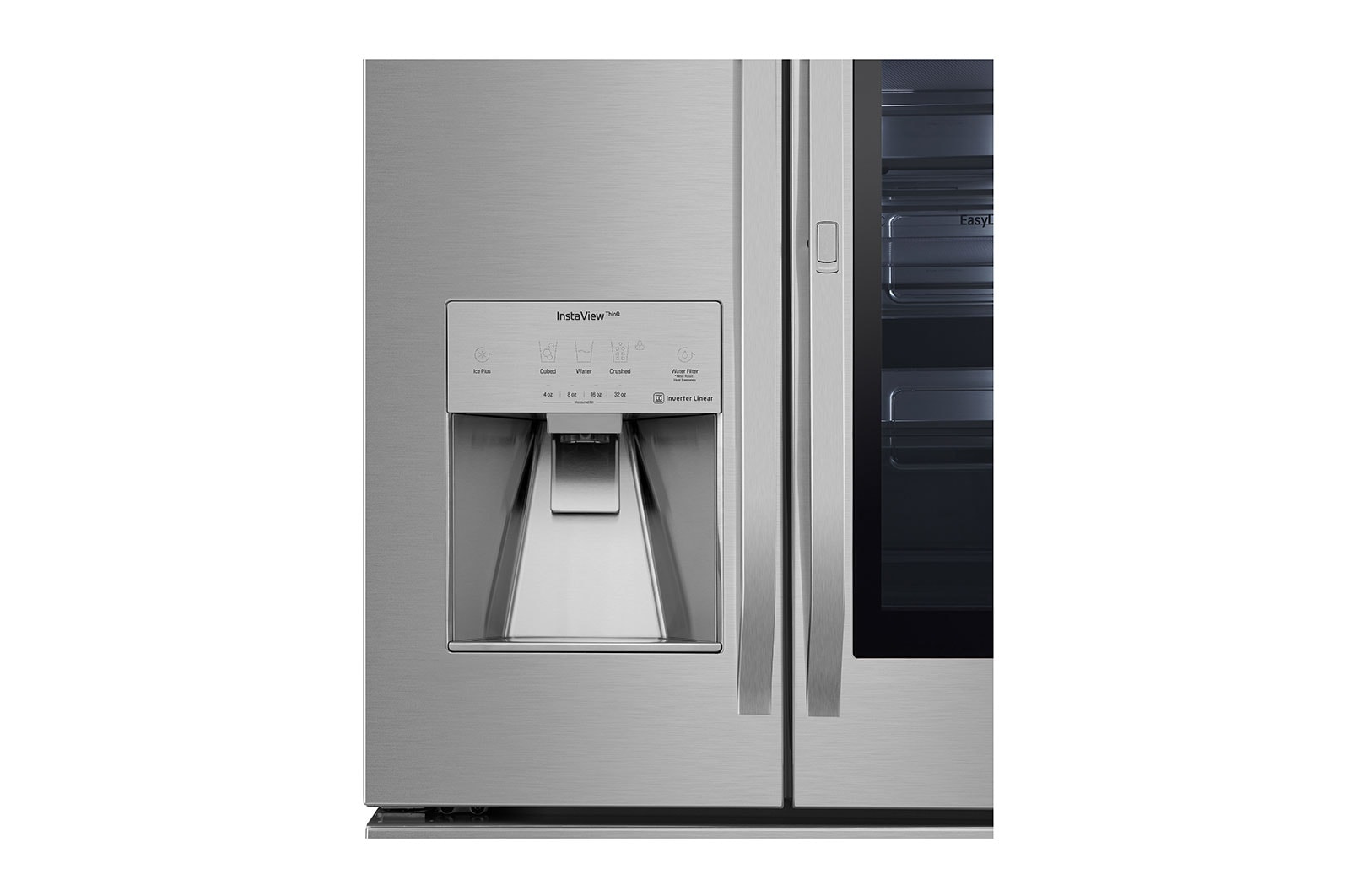LG STUDIO 24 cu. ft. Smart wi-fi Enabled InstaView® Door-in-Door® Counter-Depth Refrigerator with Craft Ice™ Maker, SRFVC2406S