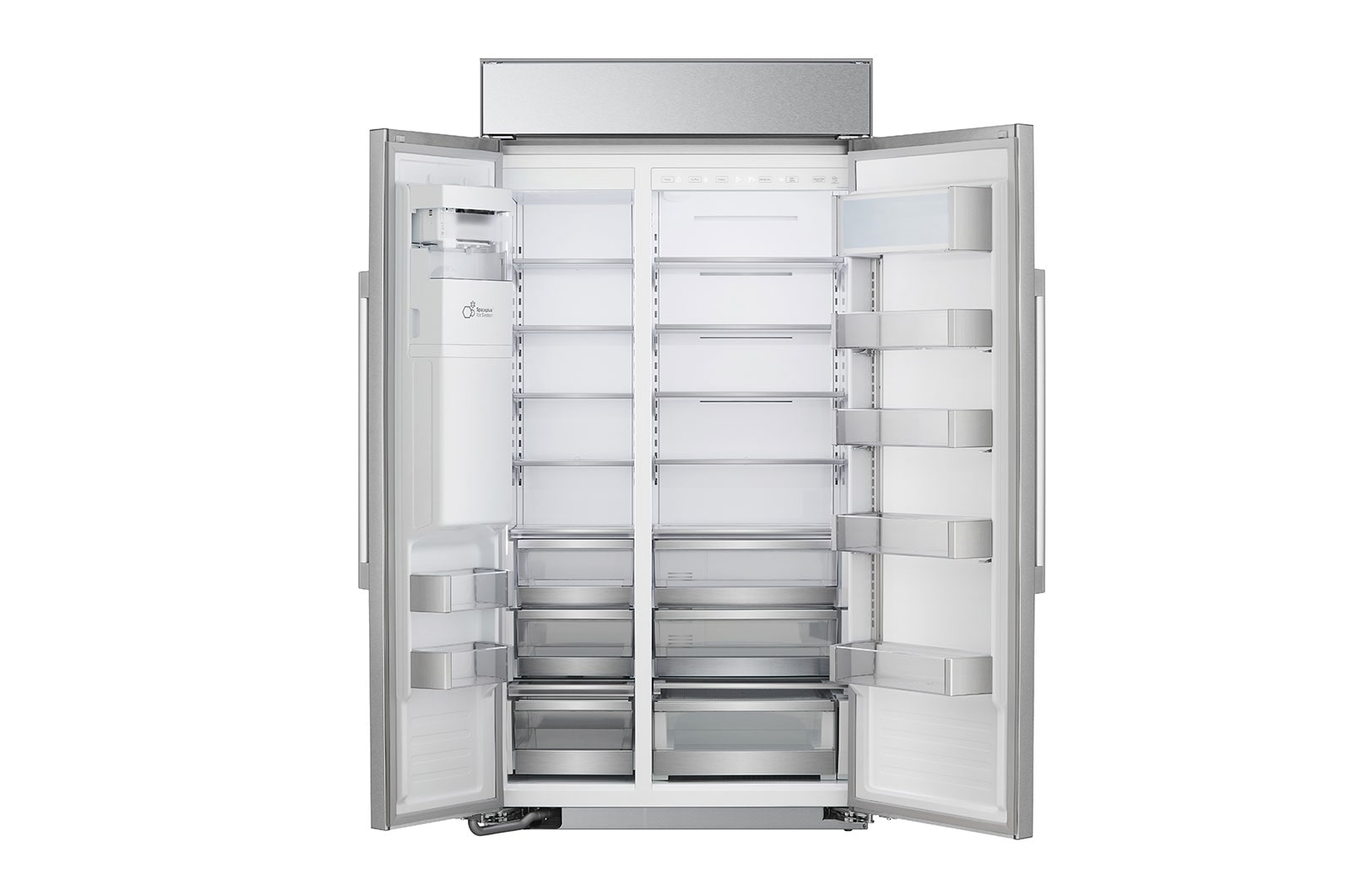 LG STUDIO 26 cu. ft. Smart Side-by-Side Built-In Refrigerator with Ice & Water, SRSXB2622S