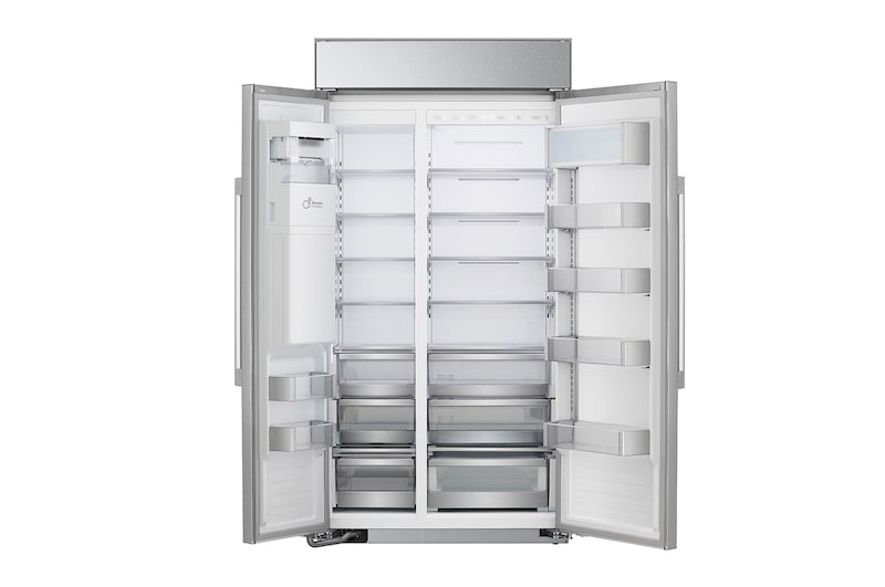 LG 42" 26 cu.ft. LG STUDIO Built-In Side by Side Refrigerator | Ice & Water Dispenser | Flush Design, SRSXB2622S