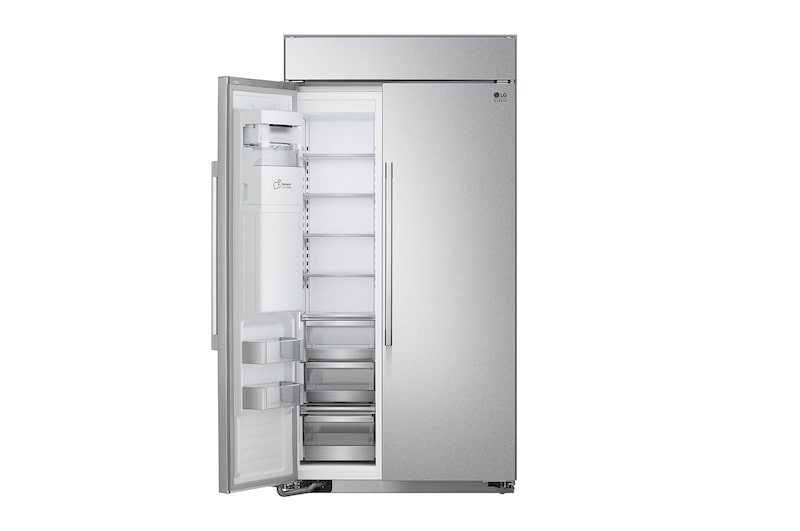 LG 42" 26 cu.ft. LG STUDIO Built-In Side by Side Refrigerator | Ice & Water Dispenser | Flush Design, SRSXB2622S
