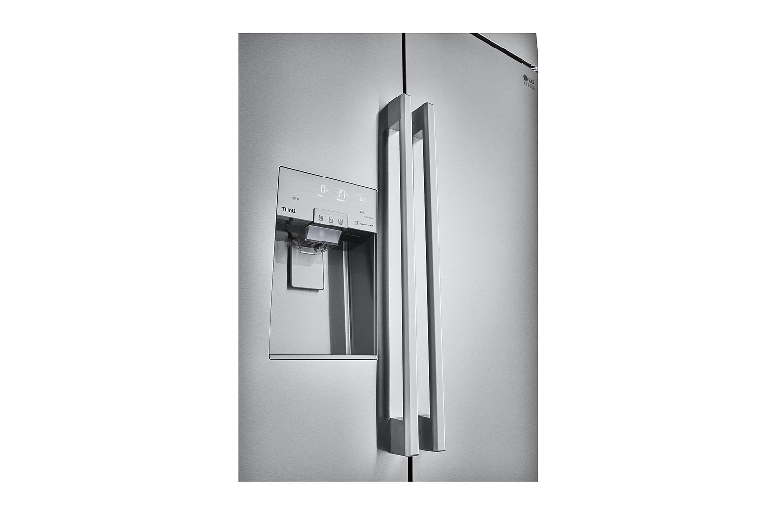 LG STUDIO 26 cu. ft. Smart Side-by-Side Built-In Refrigerator with Ice & Water, SRSXB2622S