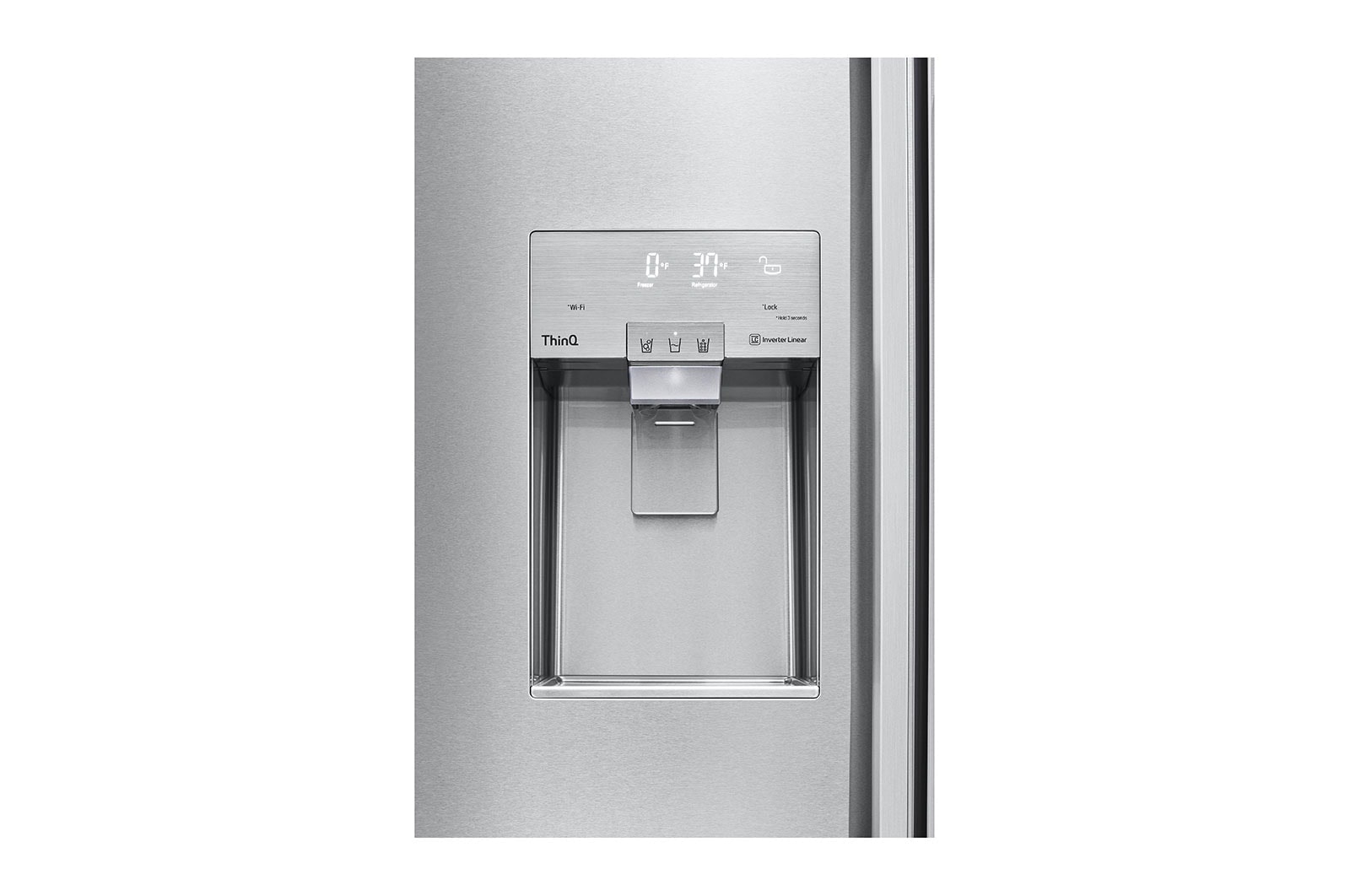 LG STUDIO 26 cu. ft. Smart Side-by-Side Built-In Refrigerator with Ice & Water, SRSXB2622S