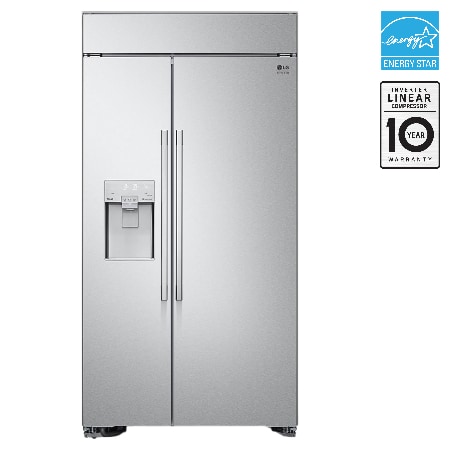 42" 26 cu. ft. LG STUDIO Built-In Side by Side Refrigerator | Ice & Water Dispenser | Flush Design