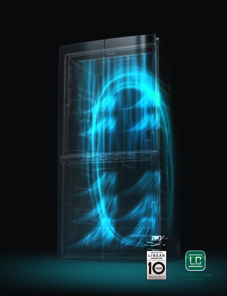 Réfrigérateur Autoportant 24.5 pi.cu. 33 po. LG LRFXS2503D Inox Noir