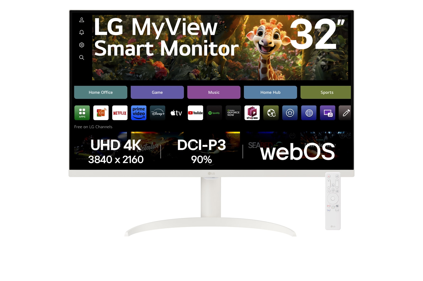 front view with remote control