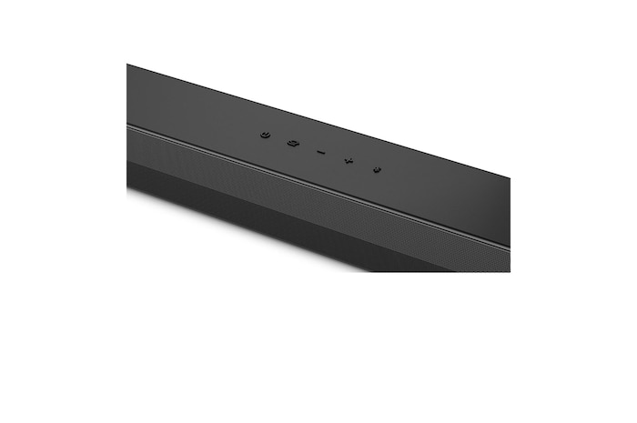 Top angled view of the center of LG Soundbar S45TR
