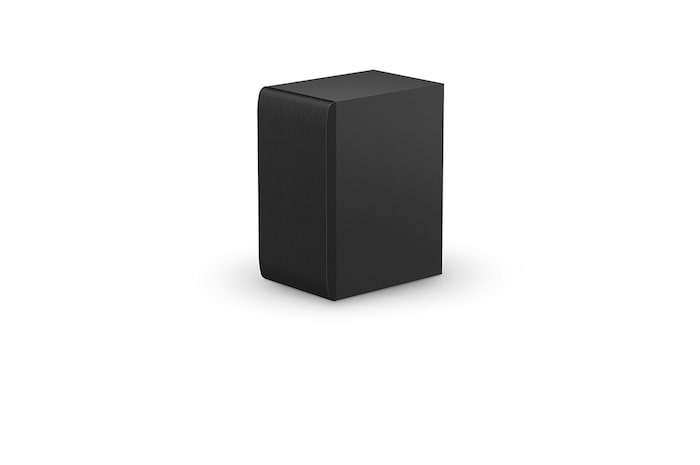 Angled view of subwoofer