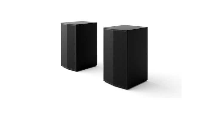 Angled view of Rear Speakers