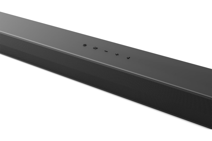 Top angled view of the center of LG Soundbar S55TR
