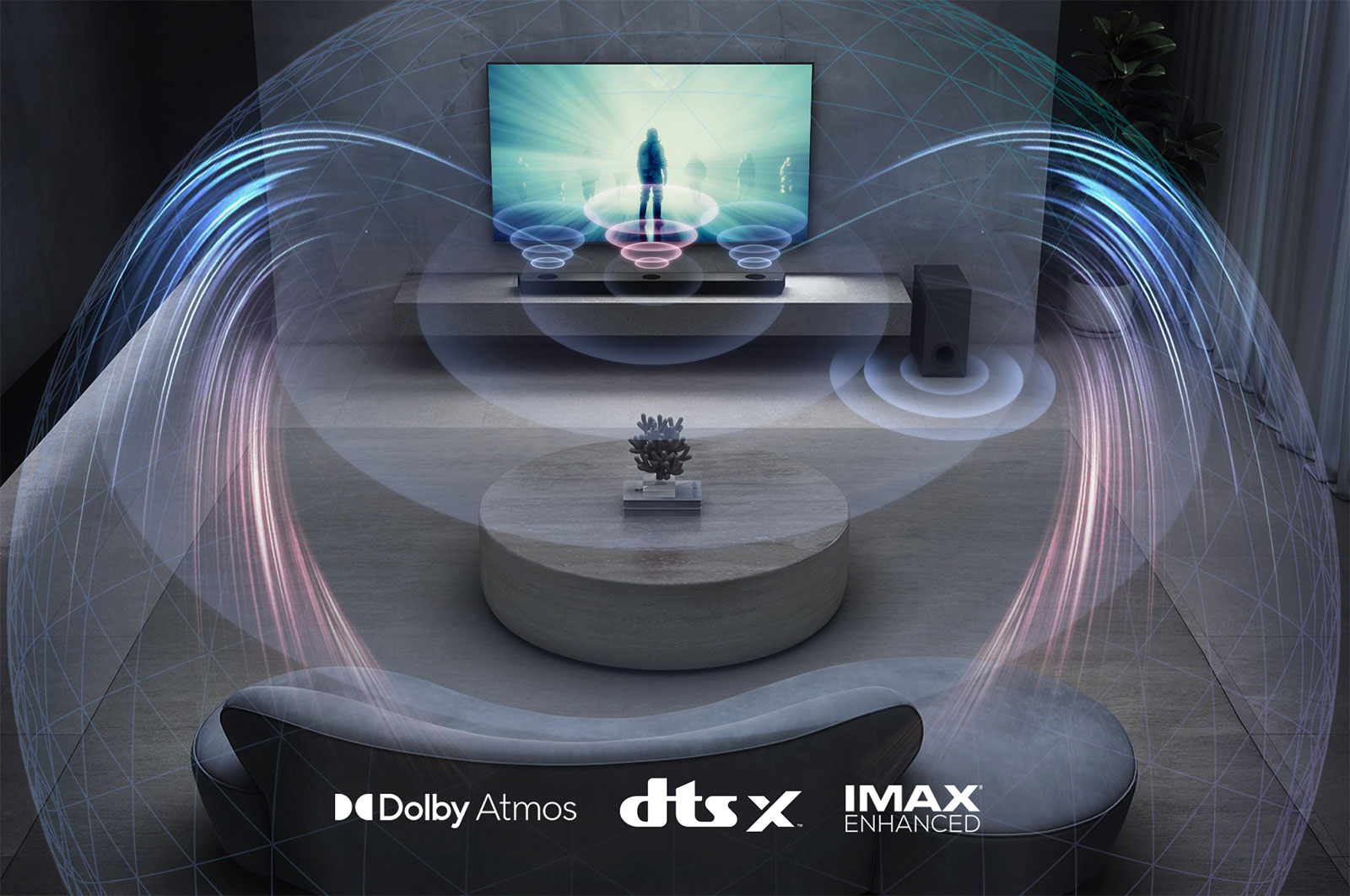 LG 5.1.3 ch High Res Audio Sound Bar with Dolby Atmos, S90QY