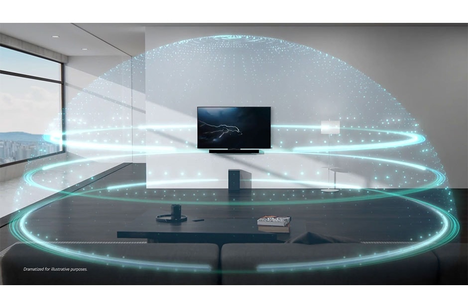 LG Sound bar SC9S 3.1.3ch Perfect Matching for OLED evo C Series TV and Dolby Atmos®, SC9S