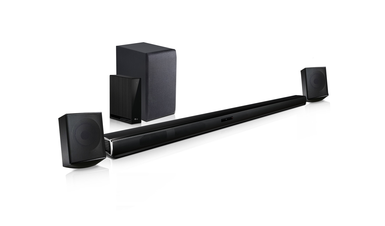 LG 4.1 ch Sound Bar Surround System with Wireless Surround Sound Speakers, SJ4R