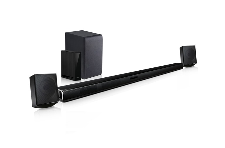 LG 4.1 ch Sound Bar Surround System with Wireless Surround Sound Speakers, SJ4R
