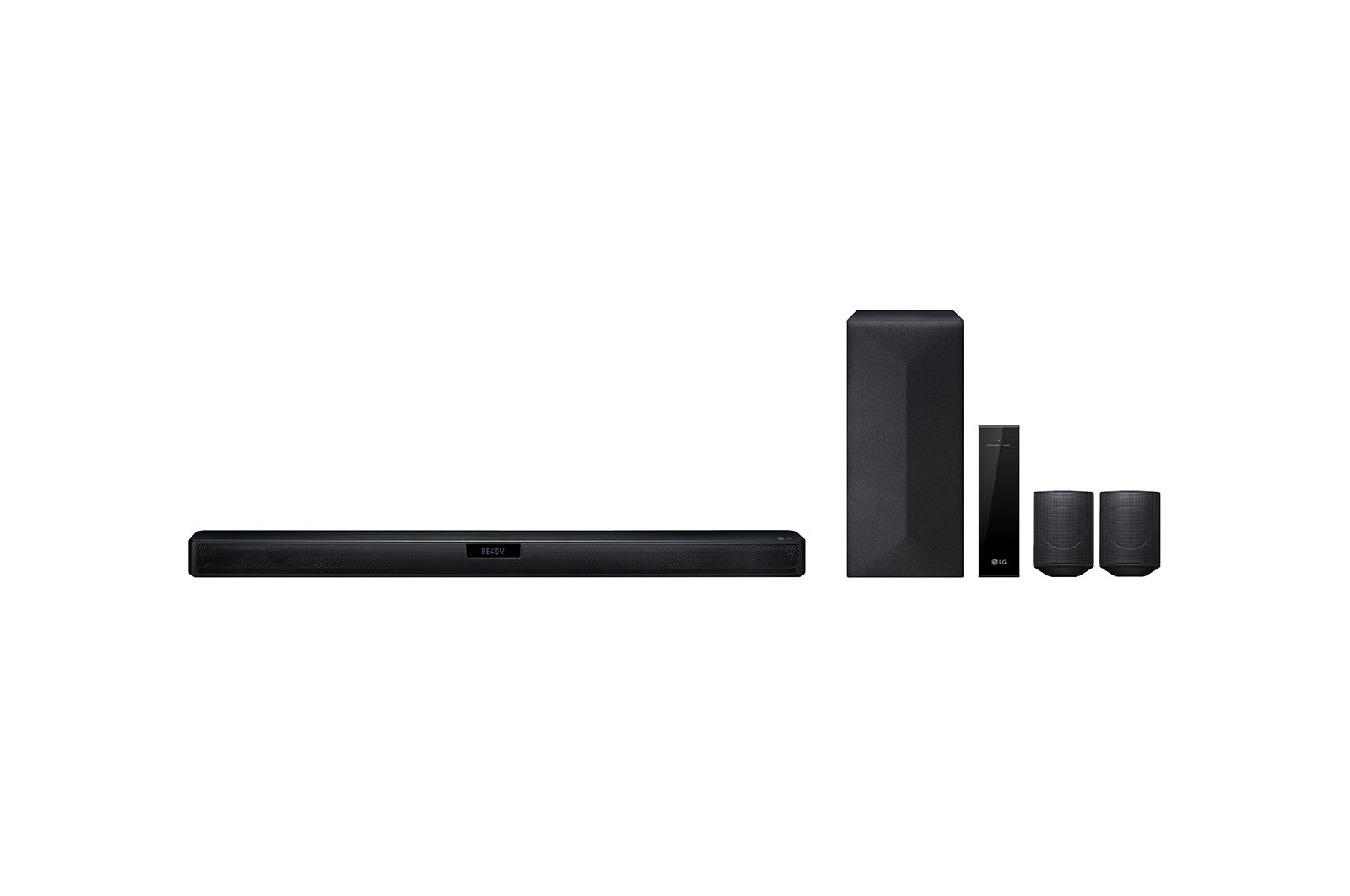 Front view of 4.1 ch 420W Sound Bar Surround System with Wireless Speakers  SL4R