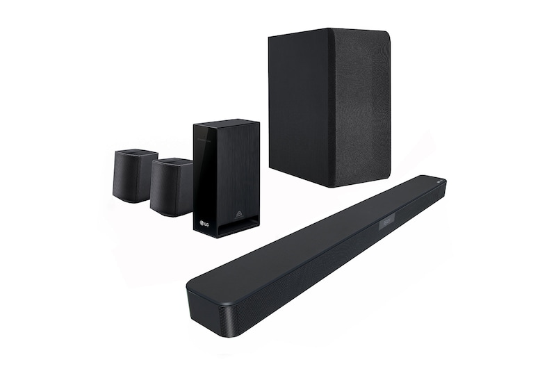 LG 4.1 ch 420W Sound Bar Surround System with Wireless Speakers , SL4R