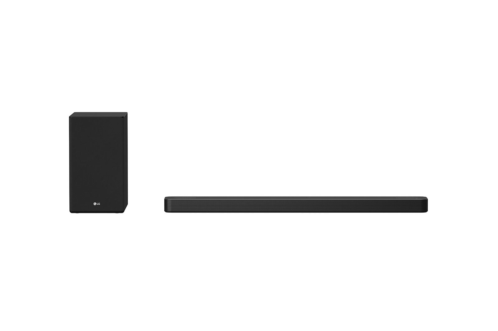Front view of LG SN8YG 3.1.2 ch 440W Dolby Atmos® Sound Bar with Meridian SN8YG