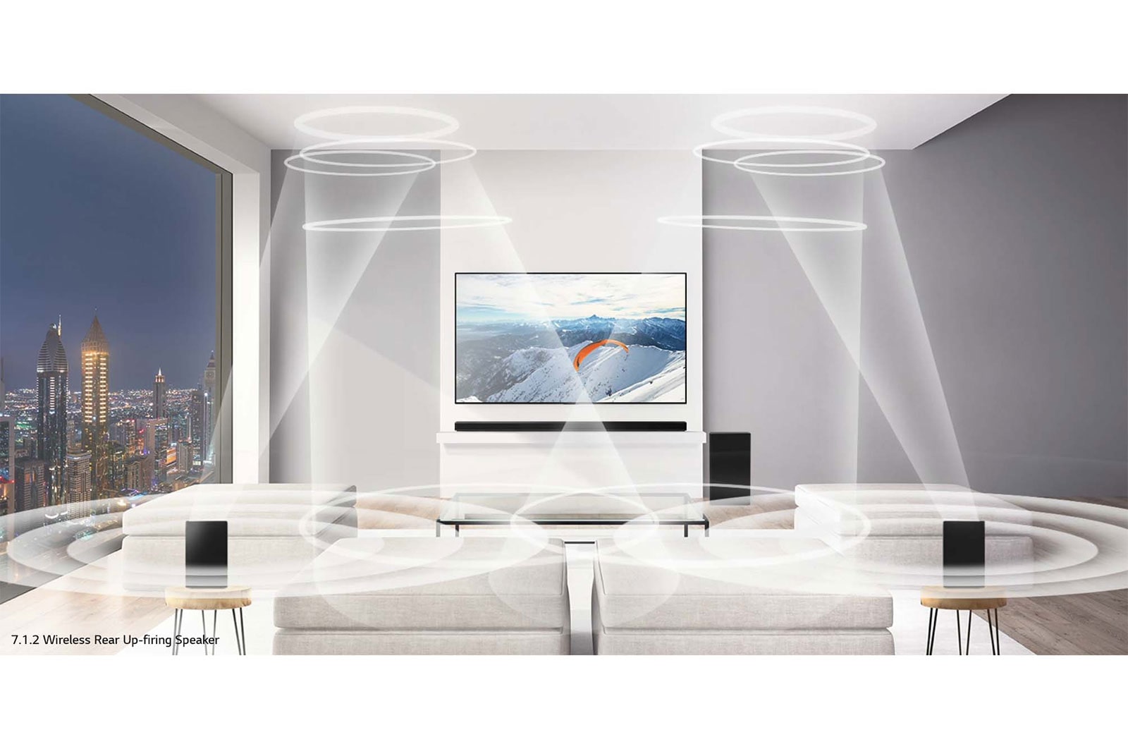 LG SP11RA 7.1.4 ch 770W Dolby Atmos® Sound Bar with Meridian & Surround Speakers, SP11RA