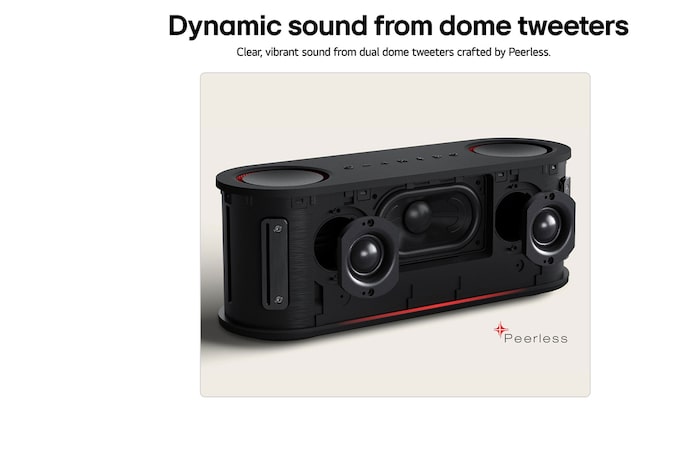 USP card: Dual dome tweeters