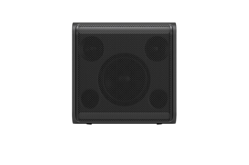 Front view of LG xboom Stage 301 by will.i.am | Portable Bluetooth Speaker | xboom Signature Sound for Parties and Stages
