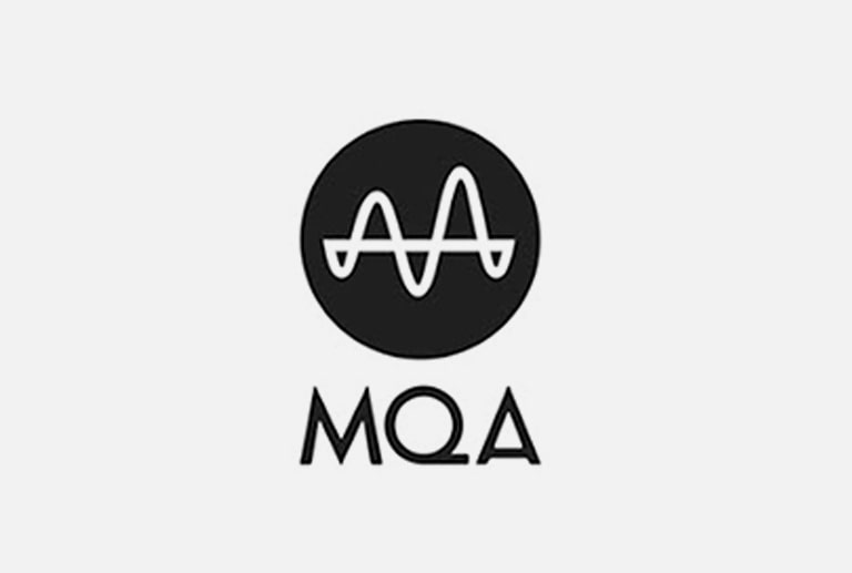 A MQA logo on a gray background