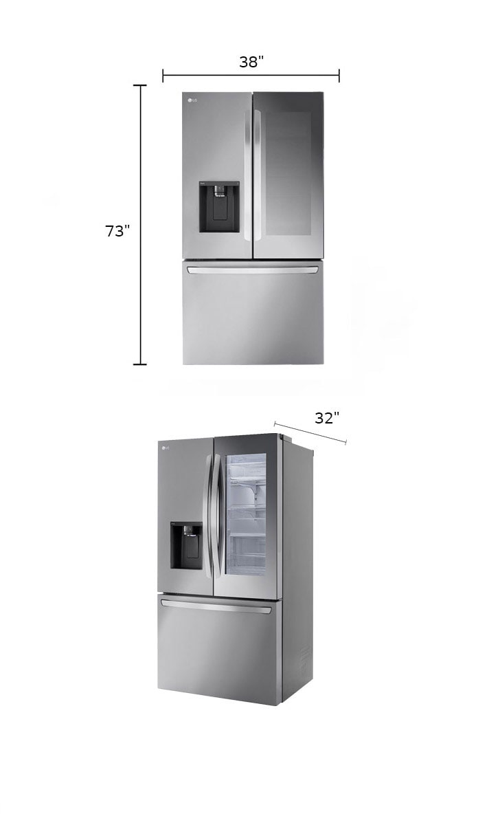 【かゆり】SMITH Quantum / LG 26 cu.ft. InstaView® French 3-Door Refrigerator | LG Canada