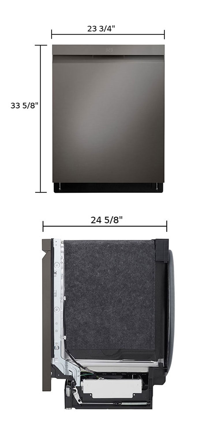 LG Front Control, Semi-Integrated Dishwashers