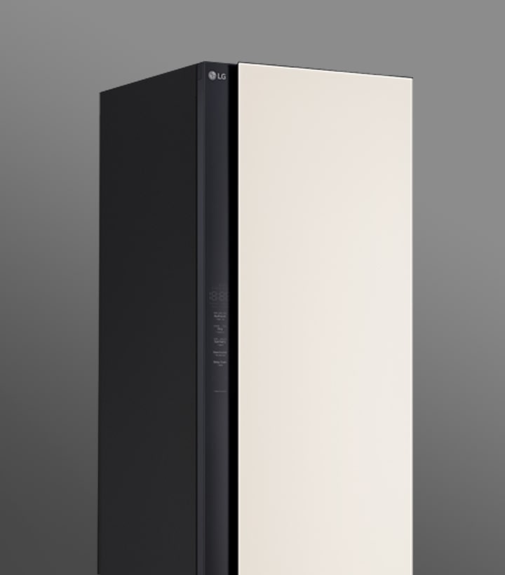 LG DUAL TrueSteam™ removing odour and steaming shirts.