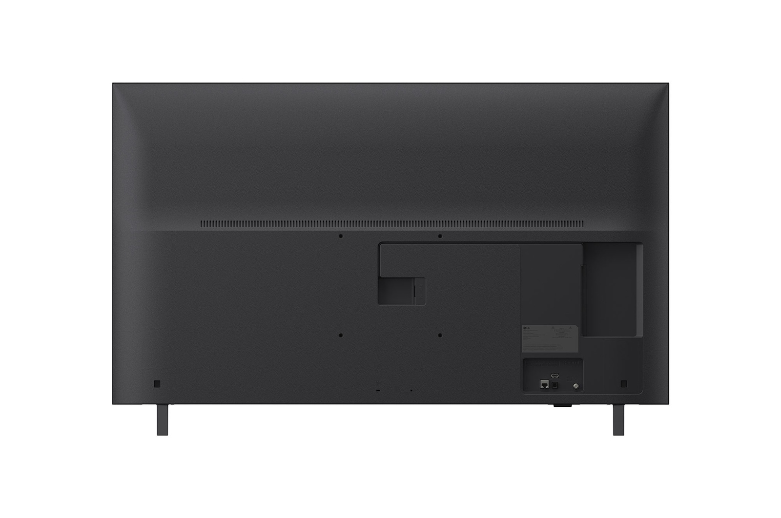 Rear view of LG UHD UA77 TV.