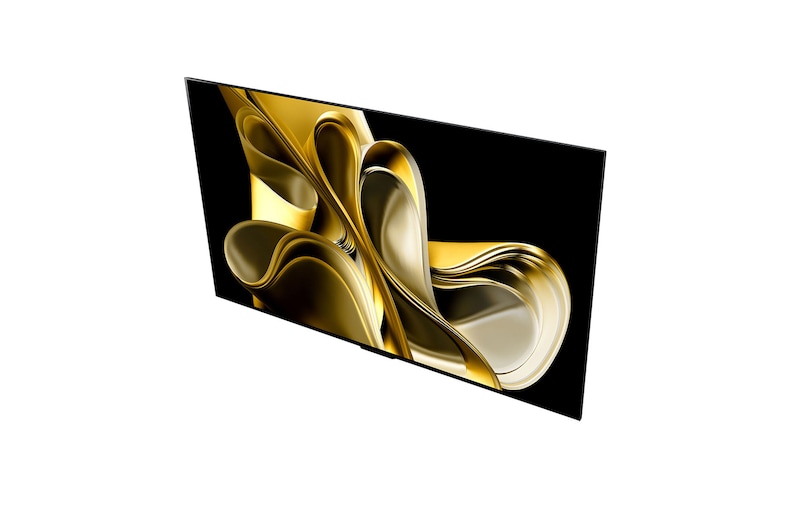 Slightly left-facing angled view of LG OLED M3 from above