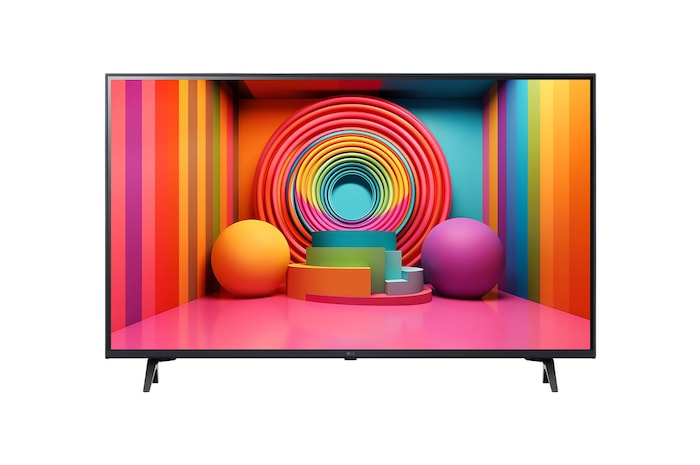 Front view of LG UHD TV, UT75