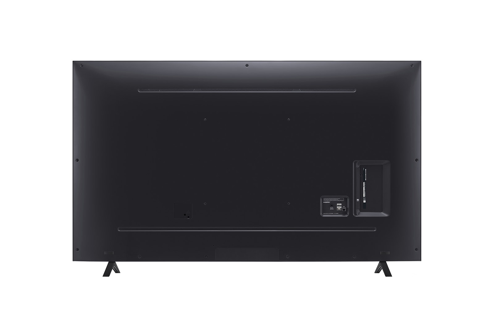 Rear view of LG UHD TV, UT75