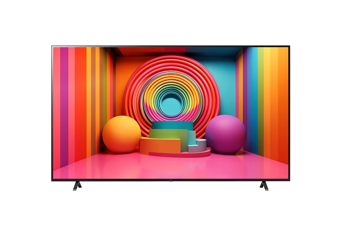 Front view of LG UHD TV, UT75