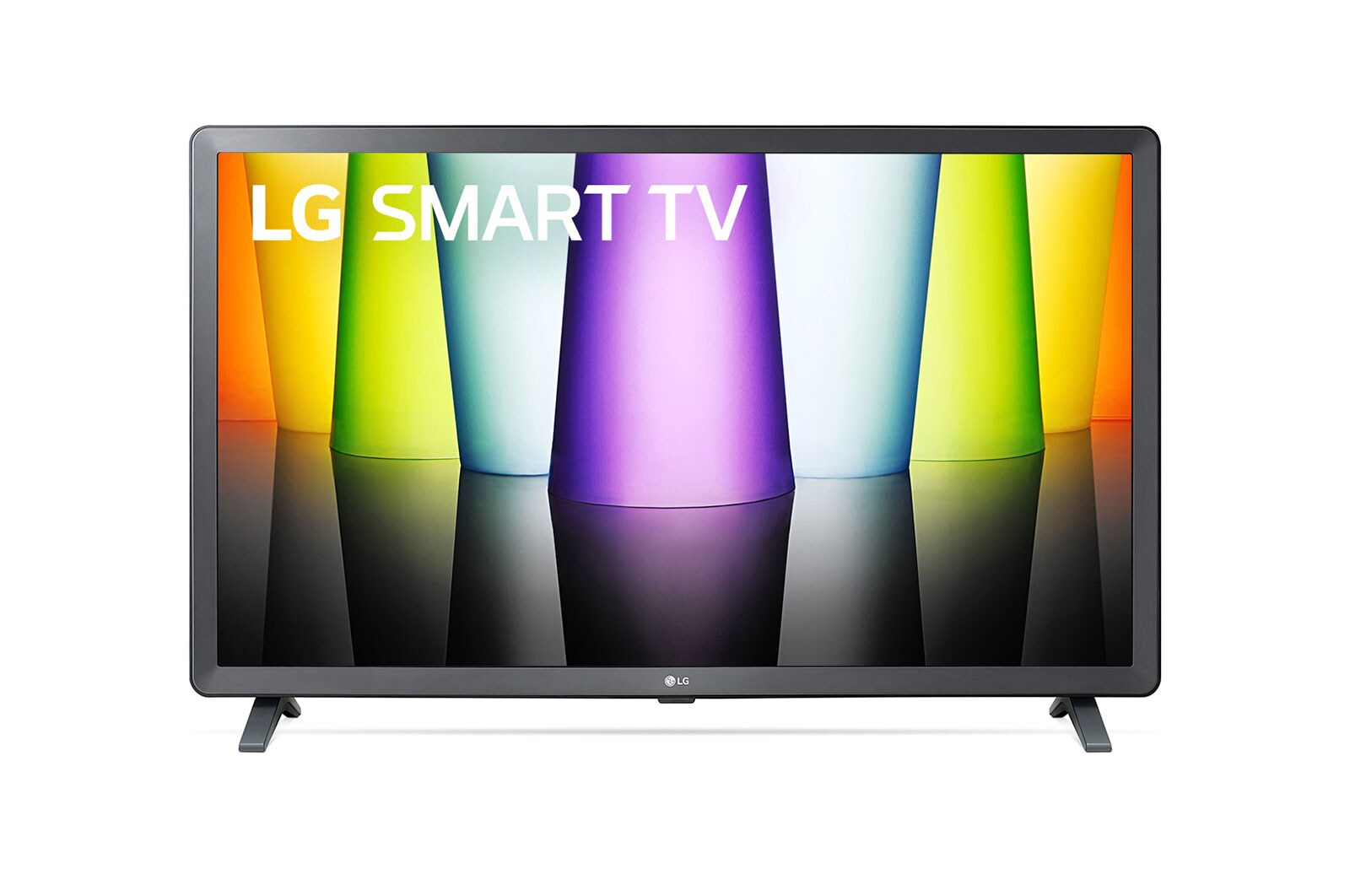 A front view of the LG HD TV with infill image and product logo on