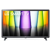 A front view of the LG HD TV with infill image and product logo on