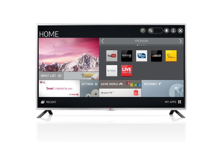 Front view of 42 Inch 1080p Smart TV LED TV 42LB5800