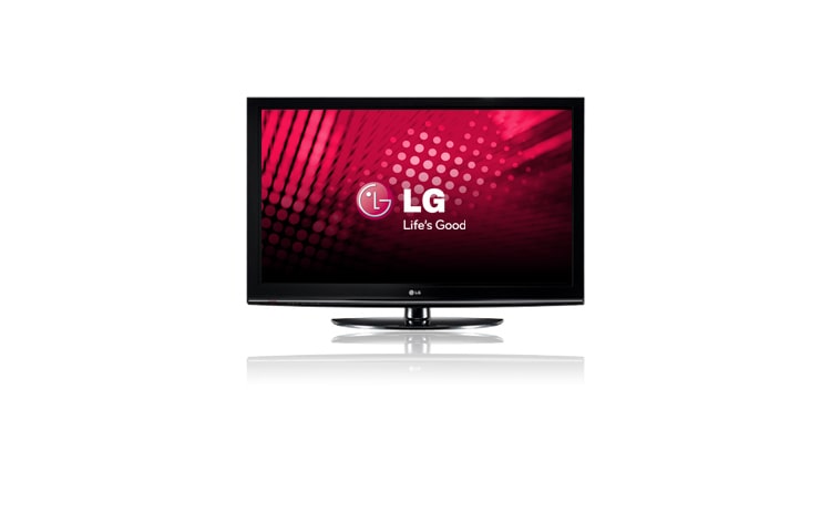 Front view of 42” High Definition Plasma TV (42” diagonally) 42PQ10