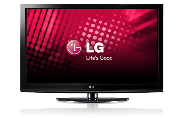 Front view of 42” High Definition Plasma TV (41.6” diagonally) 42PQ20