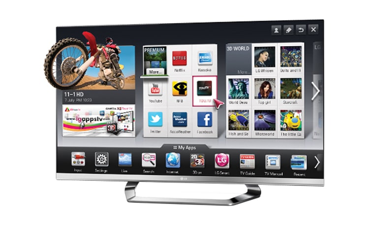 LG 47 inch TV | Smart 3D TV | Cinema Screen | Magic Remote | 6 pairs of Cinema 3D glasses included, 47LM6700