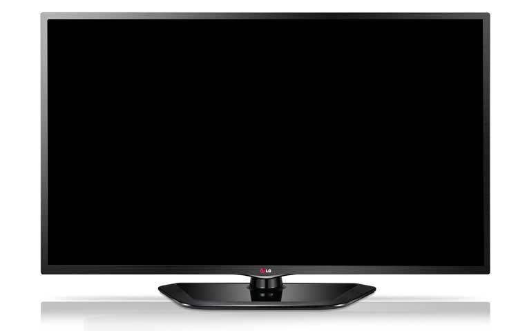 Front view of LG 47 inch, 1080p, 120Hz, LED with Smart TV  47LN5750