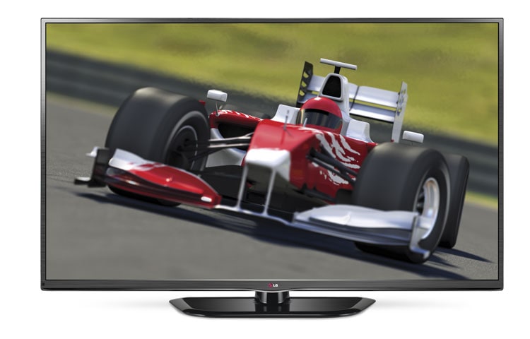 Front view of LG 50 inch 1080p, 600Hz Max Plasma TV 50PN6500