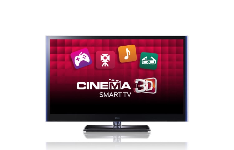 Front view of 50 Inch TV | 3D Capable | Full HD 1080P | Plasma TV | Smart TV 50PZ750