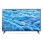 Front view of 50” LG UHD TV UM7300 ThinQ AI 50UM7300AUE
